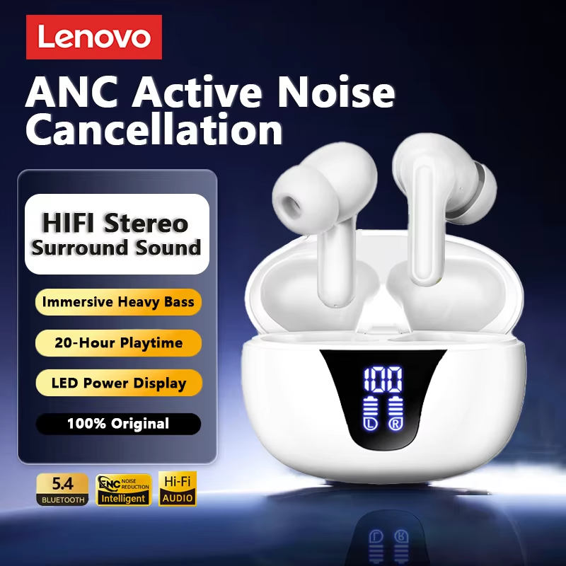 Type C Wired Earphones With Mic - New Lenovo XT58 Wireless Bluetooth Earbuds