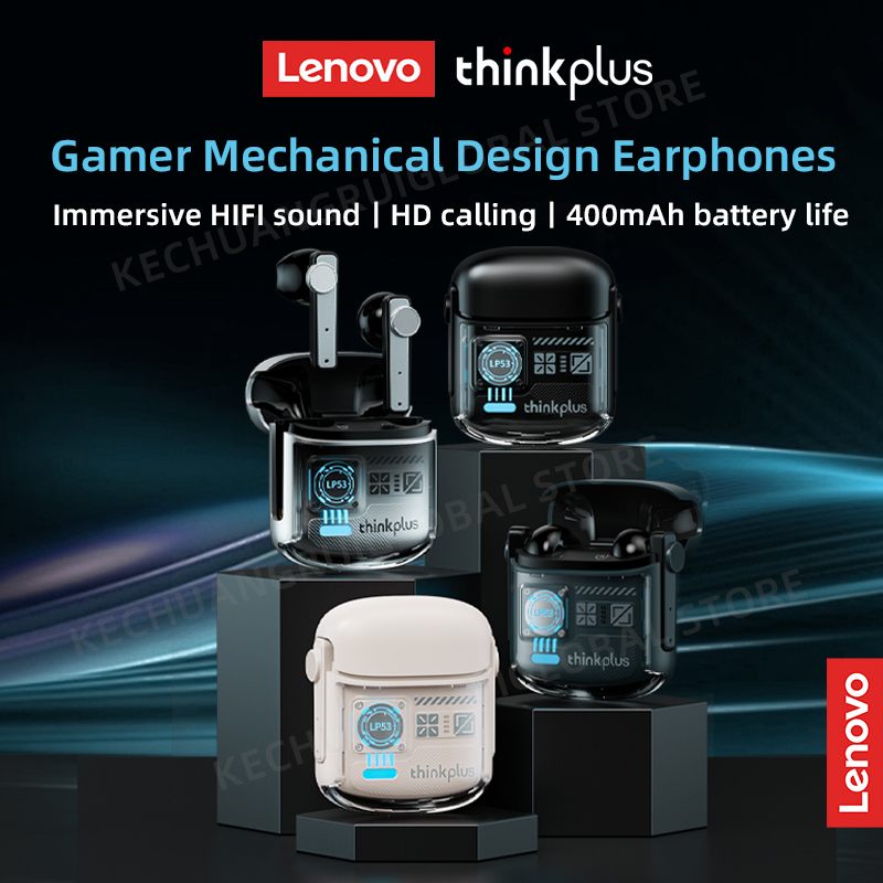 Type C Wired Earphones With Mic - Lenovo LP53 Wireless Bluetooth 5.4 Earphones