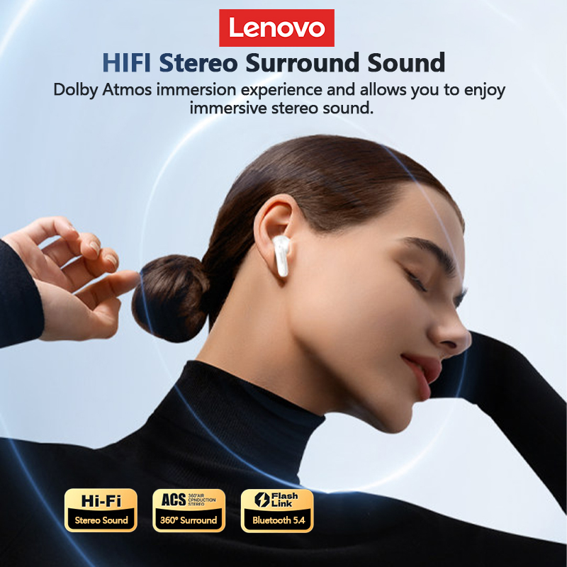 New Lenovo XT58 Wireless Bluet - Type C Wired Earphones With Mic ulasan dan harga