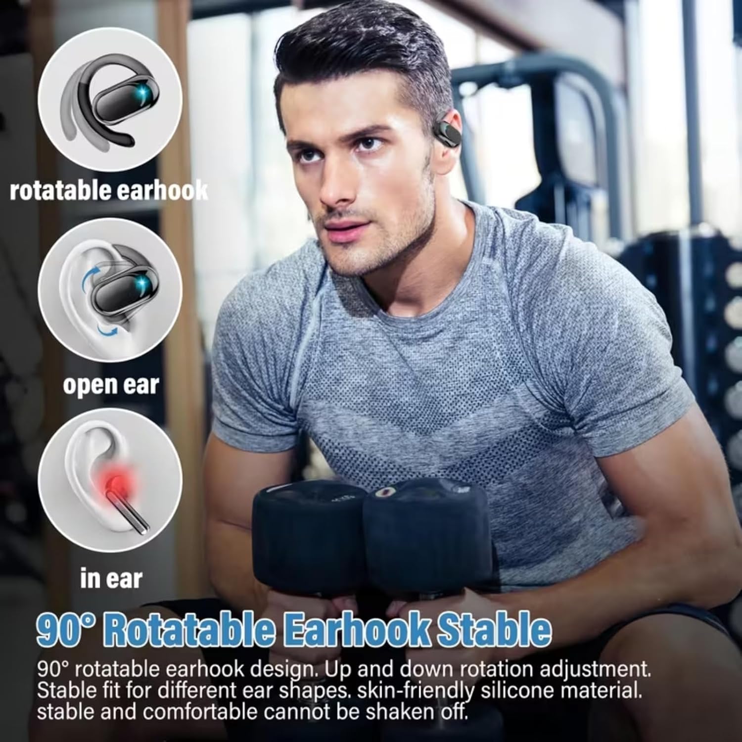 Open Ear Headphones and Wirele - Bone Conduction Running Headphones ulasan dan harga