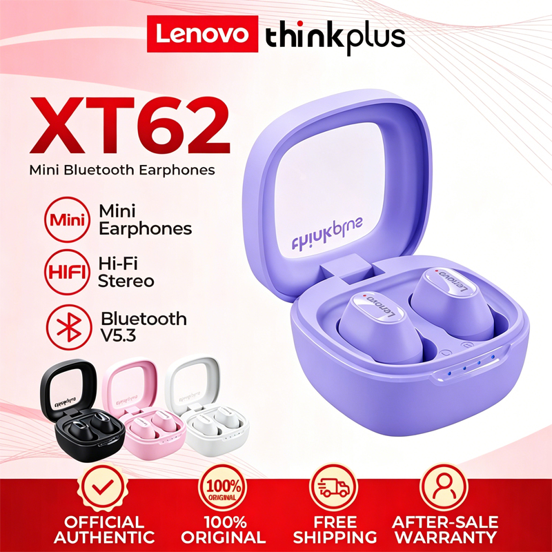 New Lenovo XT62 True Wireless  - Type C Wired Earphones With Mic ulasan dan harga