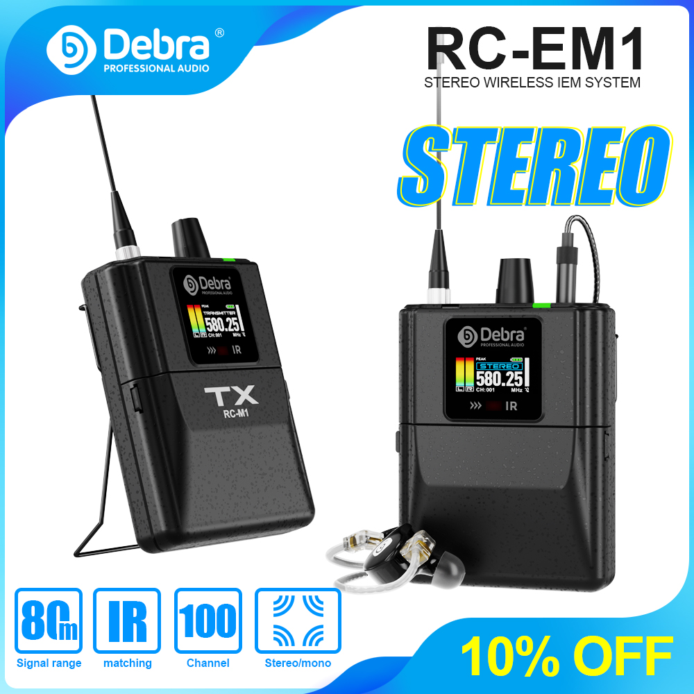 Debra Audio RC-EM1 UHF Stereo  - In Ear Monitors For Singers ulasan dan harga