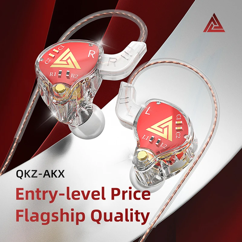 Original QKZ AKX Wired Earphon - In Ear Monitors For Singers ulasan dan harga