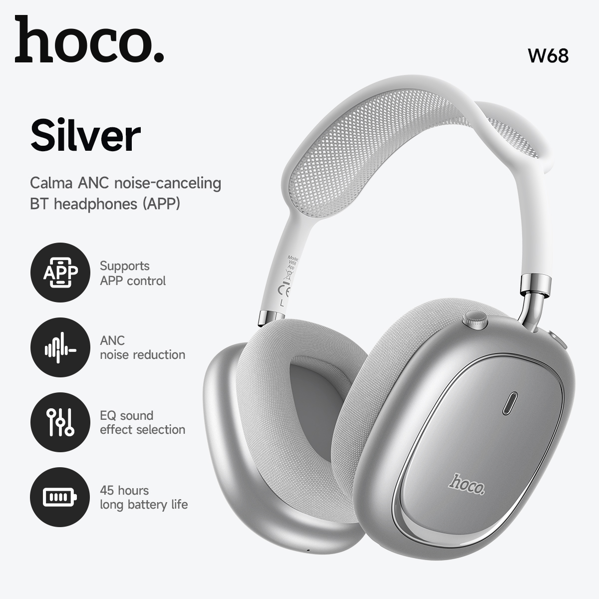 Over The Ear ANC Noise Cancell - Anc Wireless Over Ear Headphones ulasan dan harga
