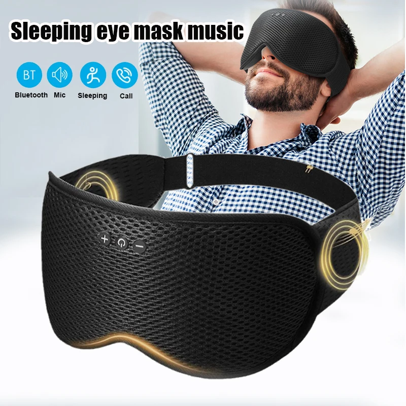 Bluetooth Wireless Sleeping He - Sleep Mask Headphones Bluetooth ulasan dan harga