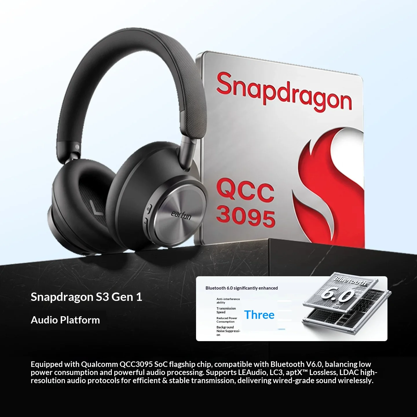 Brand New EarFun Wave Pro X Fl - Anc Wireless Over Ear Headphones ulasan dan harga