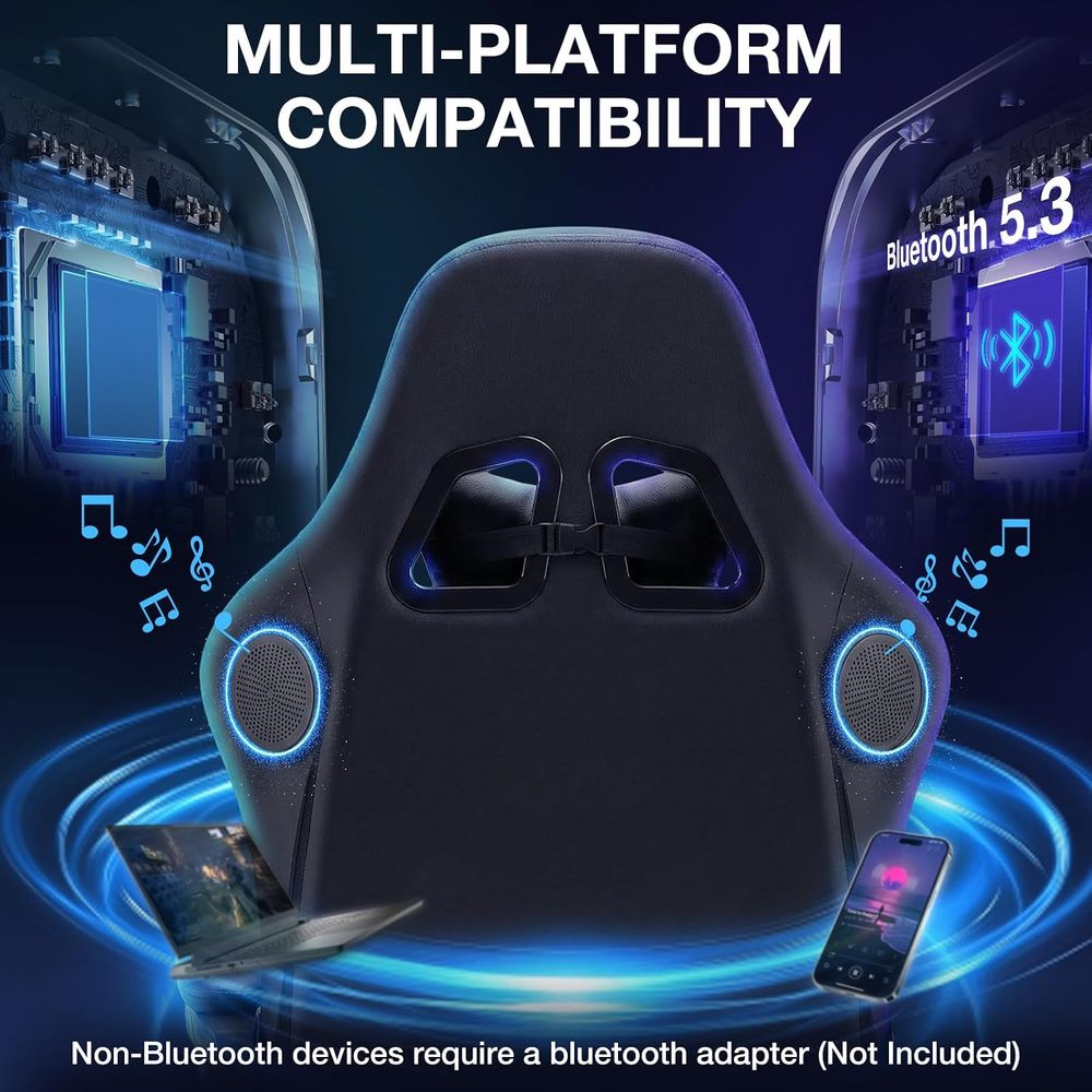 RGB Gaming Chair with Bluetoot - Speakers ulasan dan harga