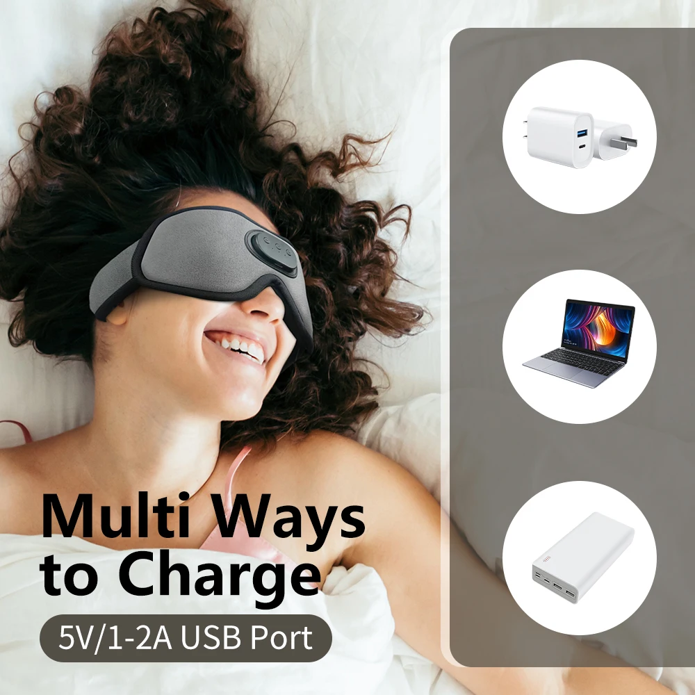 Premium Bluetooth Sleep Eye Ma - Sleep Mask Headphones Bluetooth ulasan dan harga