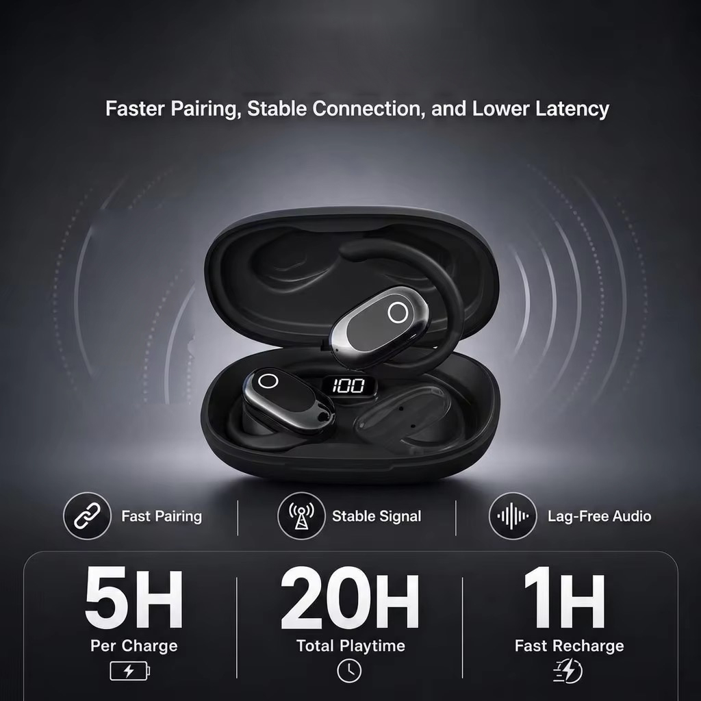 Open Ear Earphones and Wireles - Bone Conduction Running Headphones ulasan dan harga