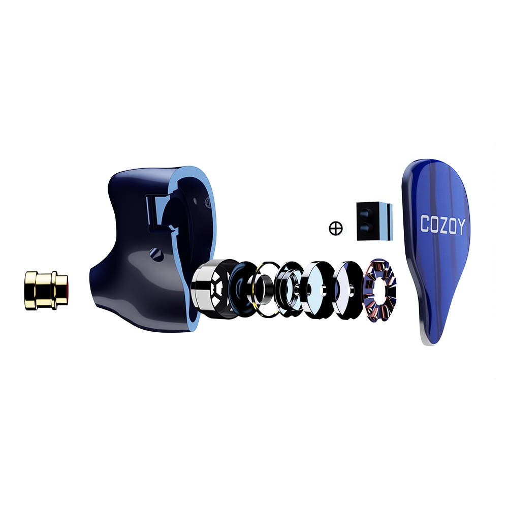 COZOY D1 IEM HIFI 10mm Graphen - Planar Magnetic Iem Earphones ulasan dan harga